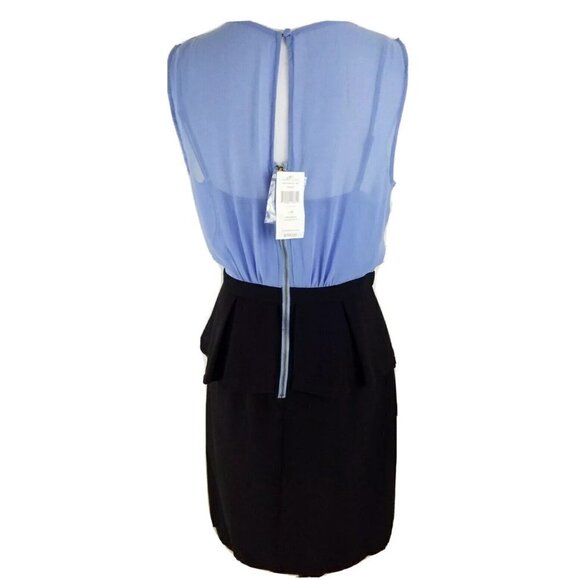 Max & Cleo~Women's Size 8~Black & Blue A-Line Career Ware to Work Dress NWT $138 - Picture 6 of 7